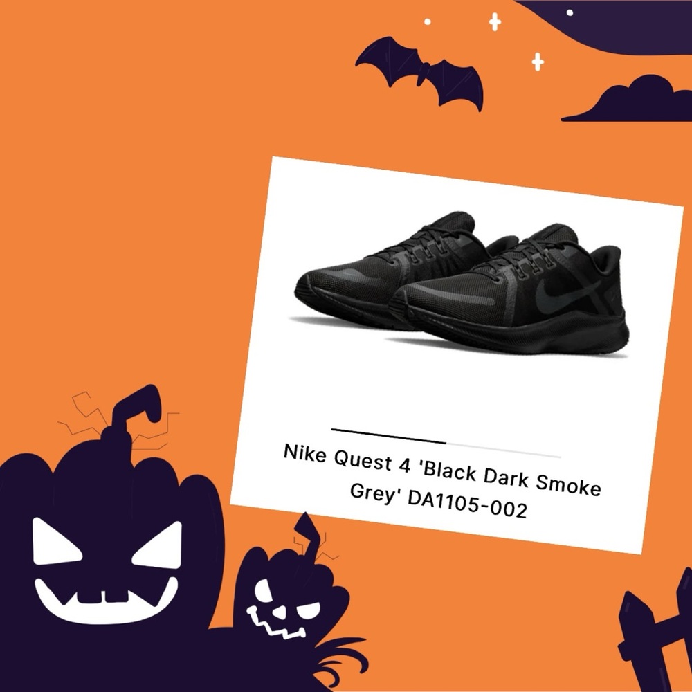 Men’s Nike Black Quest4 Running Shoes
